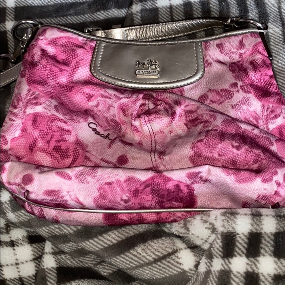 Pink coach crossbody
